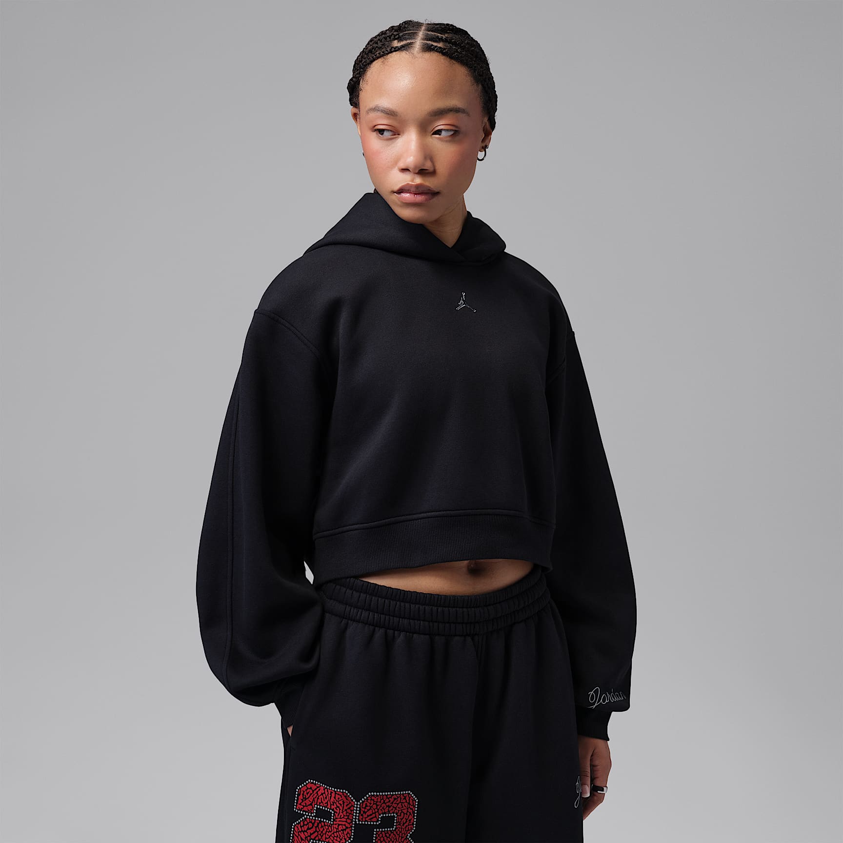 Jordan Brooklyn Fleece Women's Cropped Pullover Hoodie. Nike.com
